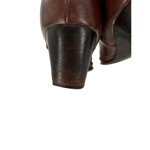 Pikolinos Brown Leather Mid-Calf Boots With Side Zip & Braided detail 10.5 (41) - Picture 11 of 12